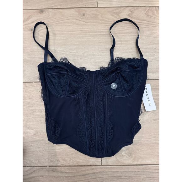 PacSun Tops - PacSun Ryan Destiny Navy Blue Corset. Size: M